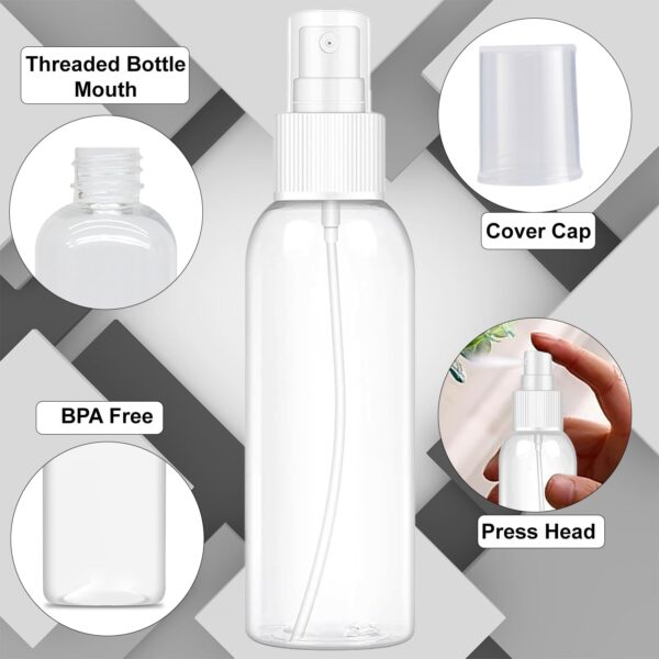 100ml Transparent Bottle with White Spray Cap