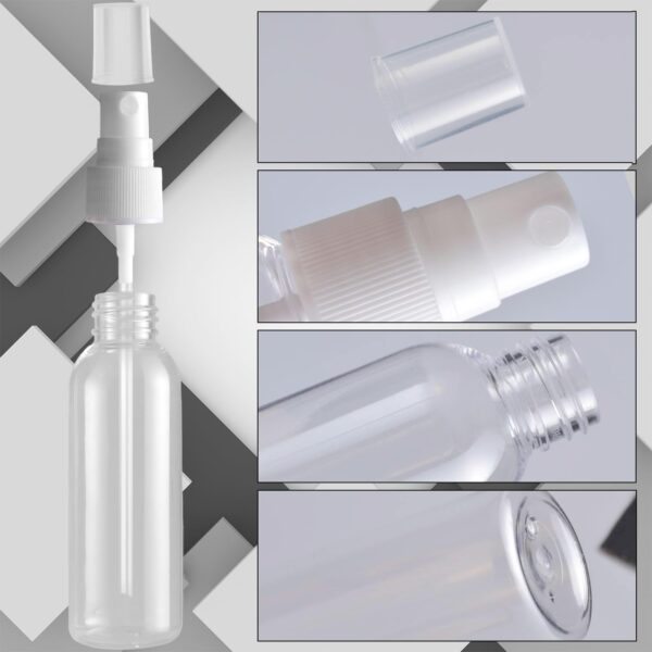 100ml Transparent Bottle with White Spray Cap