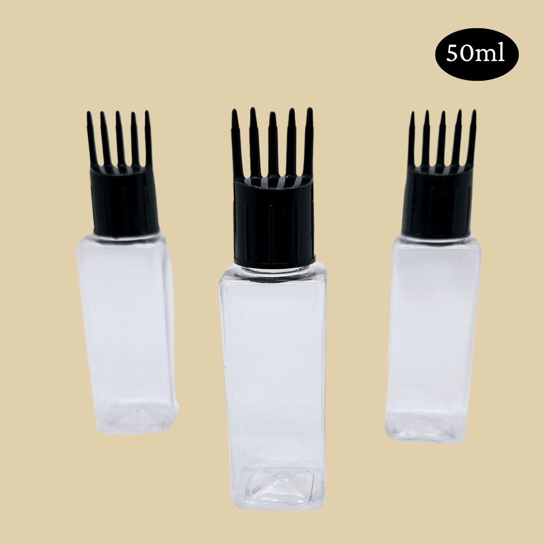 50ml Square Bottle Comb Cap